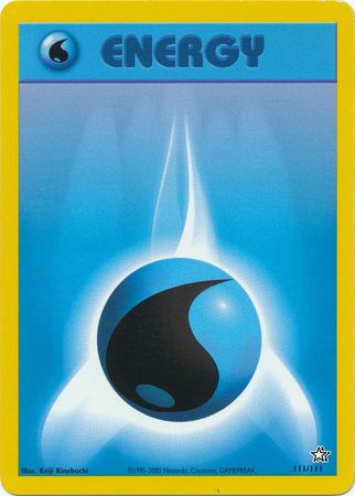 Water Energy (111/111) [Neo Genesis Unlimited] Pokémon