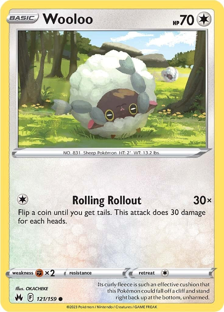 Wooloo (121/159) [Sword & Shield: Crown Zenith] Pokémon