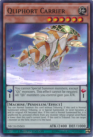 Qliphort Carrier (SE) [NECH-ENS03] Super Rare Yu-Gi-Oh!