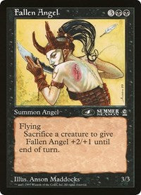 Fallen Angel (4th Place) (Oversized) [Oversize Cards] Magic: The Gathering