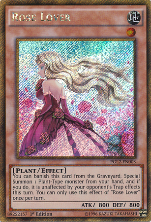 Rose Lover [PGL2-EN003] Gold Secret Rare Yu-Gi-Oh!