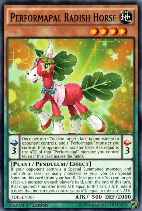 Performapal Radish Horse [TDIL-EN007] Common Yu-Gi-Oh!