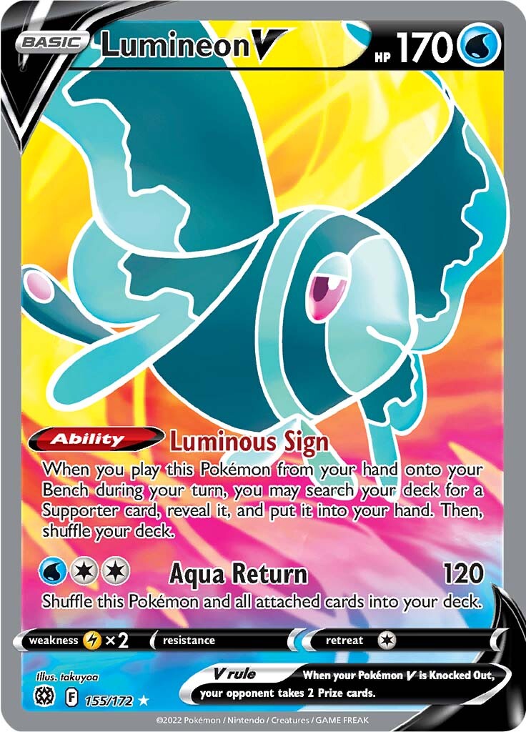 Lumineon V (155/172) [Sword & Shield: Brilliant Stars] Pokémon