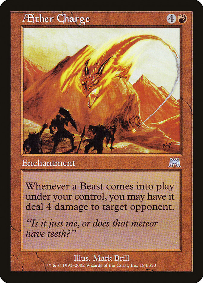 Aether Charge [Onslaught] Magic: The Gathering