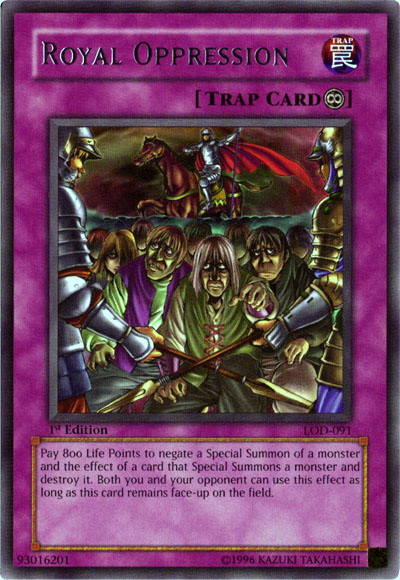 Royal Oppression [LOD-091] Rare Yu-Gi-Oh!