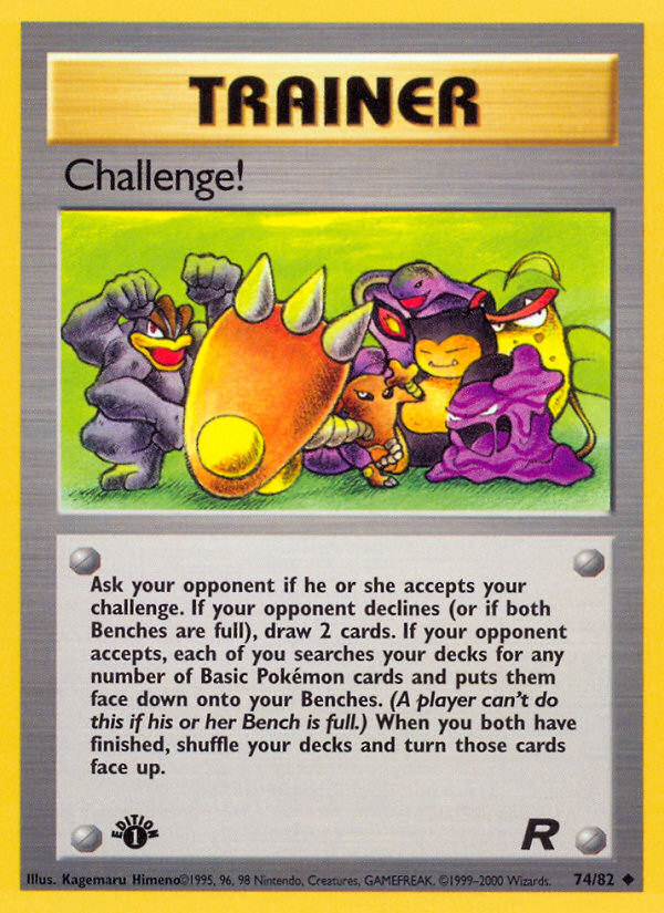 Challenge! (74/82) [Team Rocket 1st Edition] Pokémon