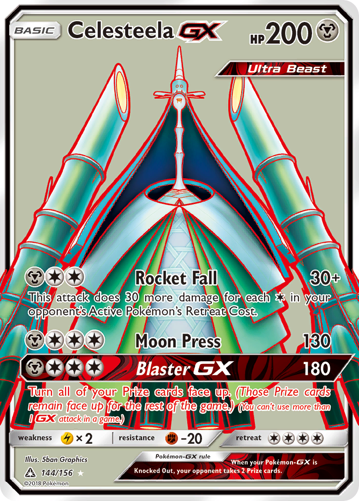 Celesteela GX (144/156) [Sun & Moon: Ultra Prism] Pokémon