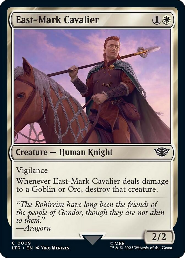 East-Mark Cavalier [The Lord of the Rings: Tales of Middle-Earth] Magic: The Gathering