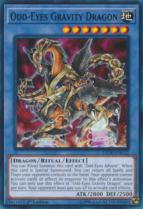 Odd-Eyes Gravity Dragon [LEDD-ENC12] Common Yu-Gi-Oh!