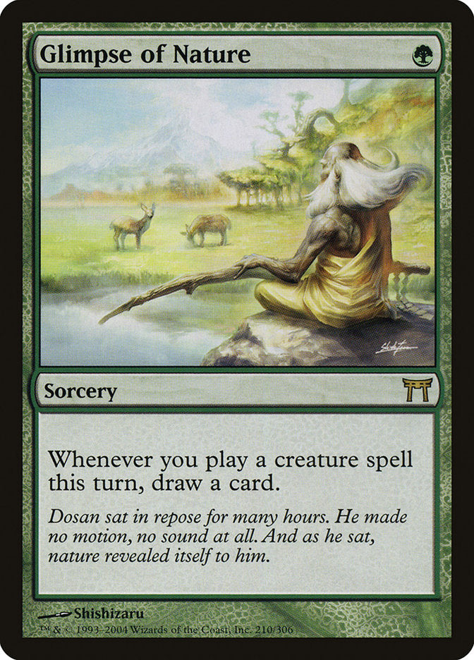 Glimpse of Nature [Champions of Kamigawa] Magic: The Gathering