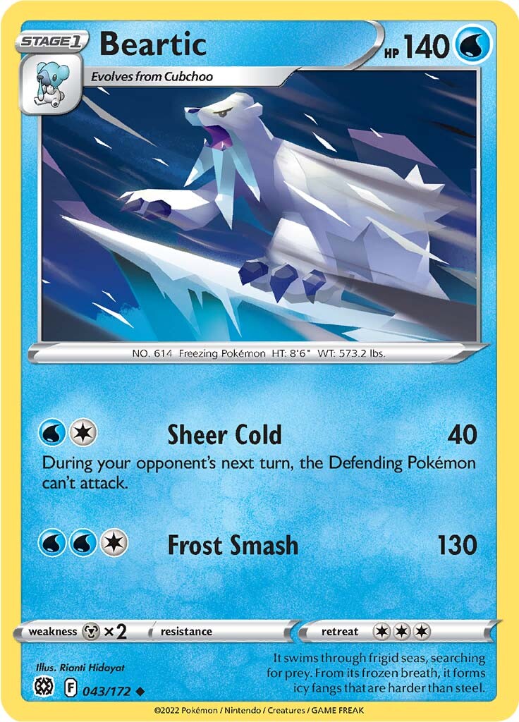 Beartic (043/172) [Sword & Shield: Brilliant Stars] Pokémon