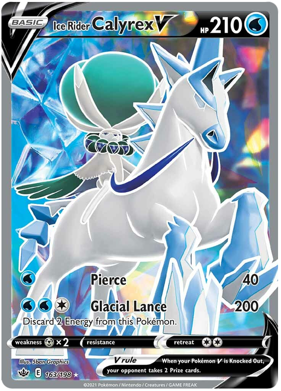 Ice Rider Calyrex V (163/198) [Sword & Shield: Chilling Reign] Pokémon