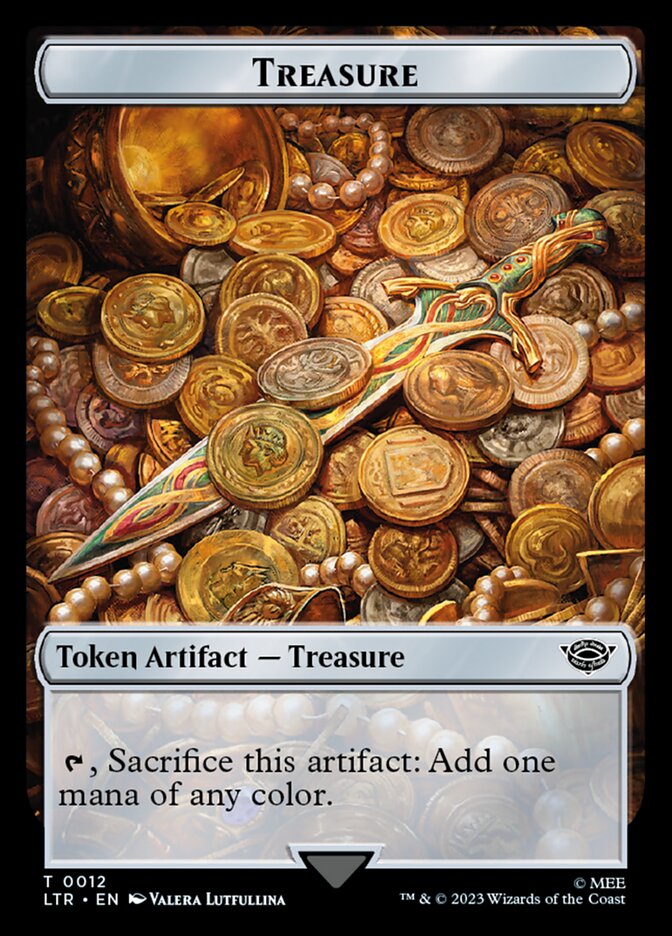 Treasure Token [The Lord of the Rings: Tales of Middle-Earth Tokens] Magic: The Gathering