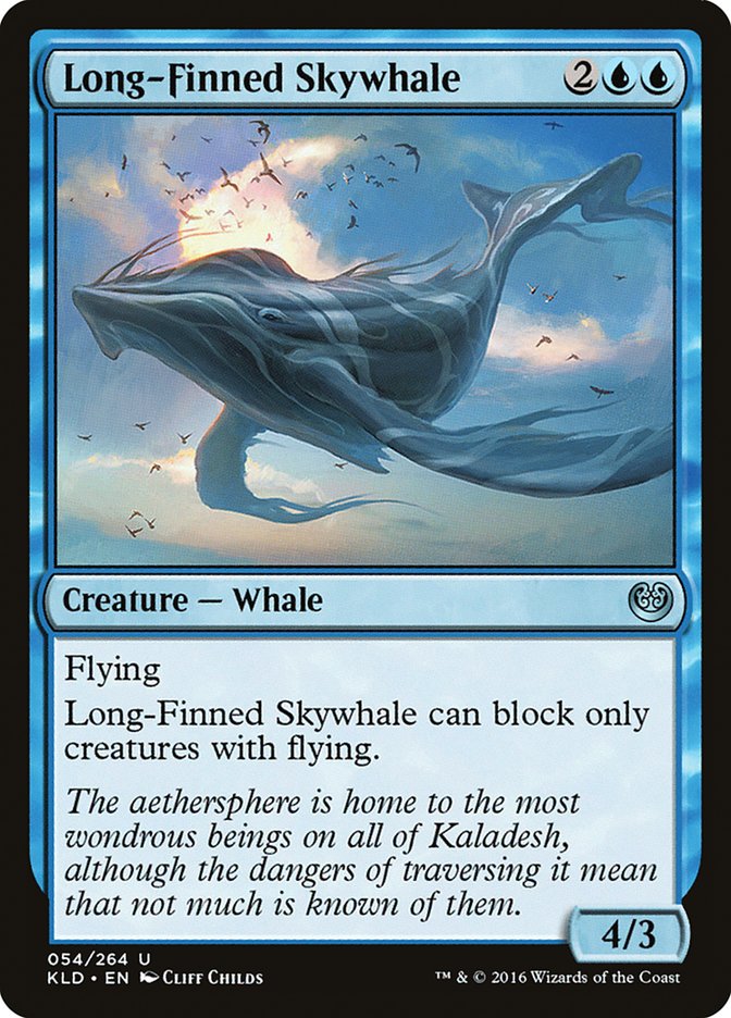 Long-Finned Skywhale [Kaladesh] Magic: The Gathering