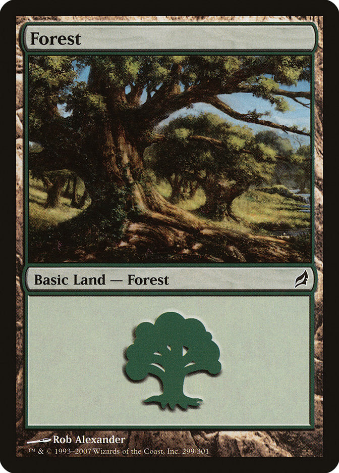 Forest (299) [Lorwyn] Magic: The Gathering