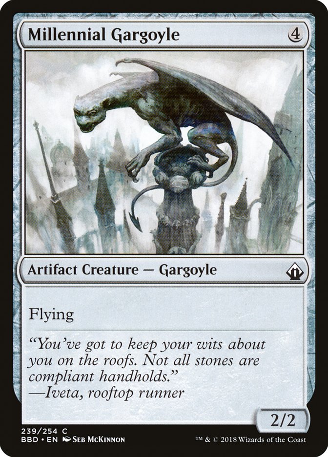 Millennial Gargoyle [Battlebond] Magic: The Gathering