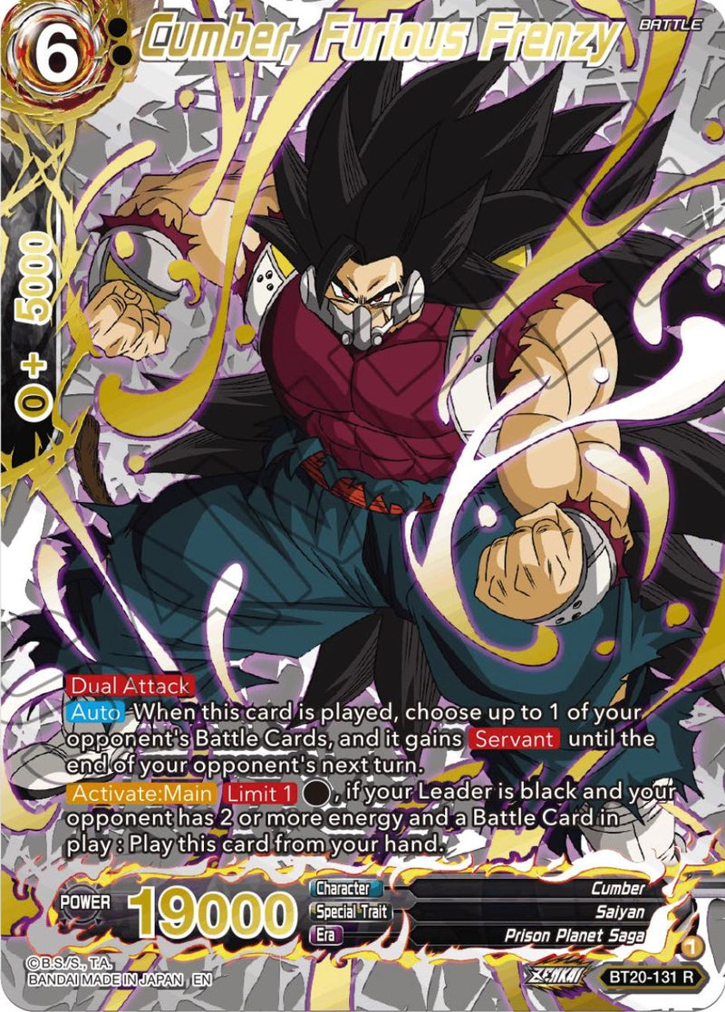 Cumber, Furious Frenzy (Gold-Stamped) (BT20-131) [Power Absorbed] Dragon Ball Super