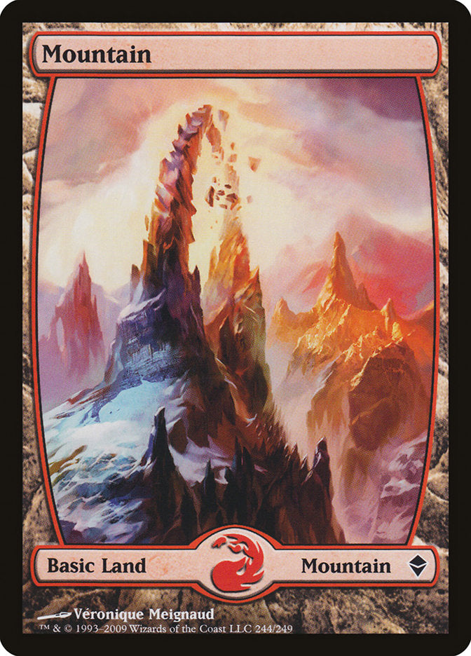 Mountain (244) [Zendikar] Magic: The Gathering