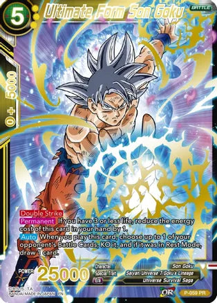 Ultimate Form Son Goku (Gold Stamped) (P-059) [Mythic Booster] Dragon Ball Super