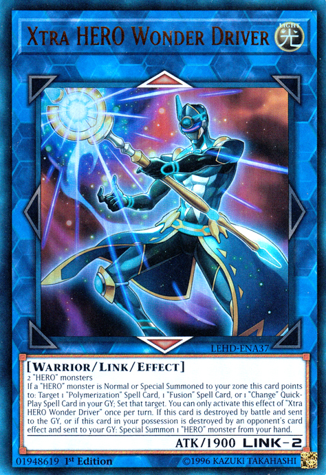 Xtra Hero Wonder Driver [LEHD-ENA37] Ultra Rare Yu-Gi-Oh!