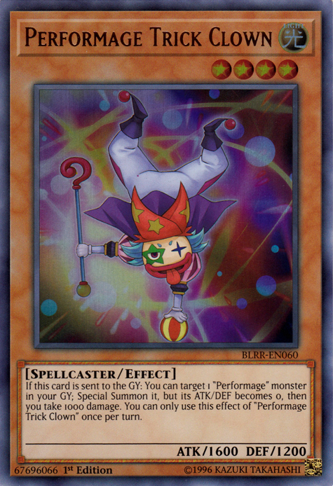 Performage Trick Clown [BLRR-EN060] Ultra Rare Yu-Gi-Oh!