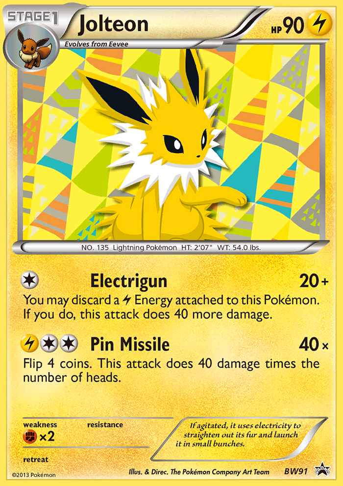 Jolteon (BW91) [Black & White: Black Star Promos] Pokémon