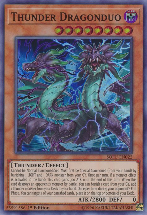 Thunder Dragonduo [SOFU-EN022] Super Rare Yu-Gi-Oh!