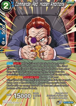 Commander Red, Hidden Ambitions (BT17-036) [Ultimate Squad] Dragon Ball Super