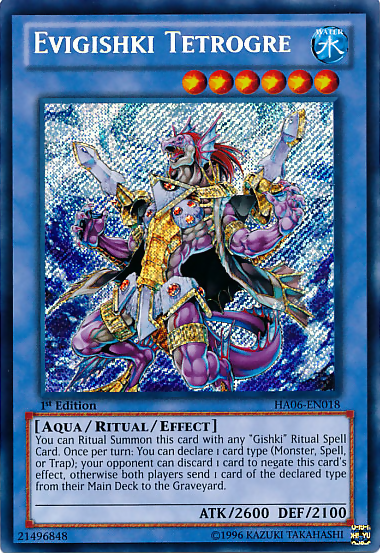 Evigishki Tetrogre [HA06-EN018] Secret Rare Yu-Gi-Oh!