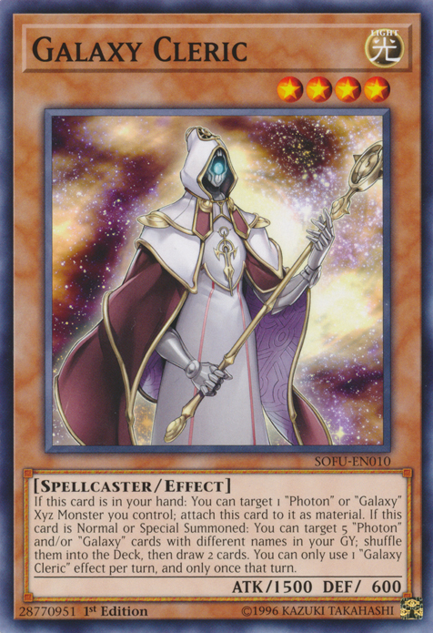 Galaxy Cleric [SOFU-EN010] Common Yu-Gi-Oh!