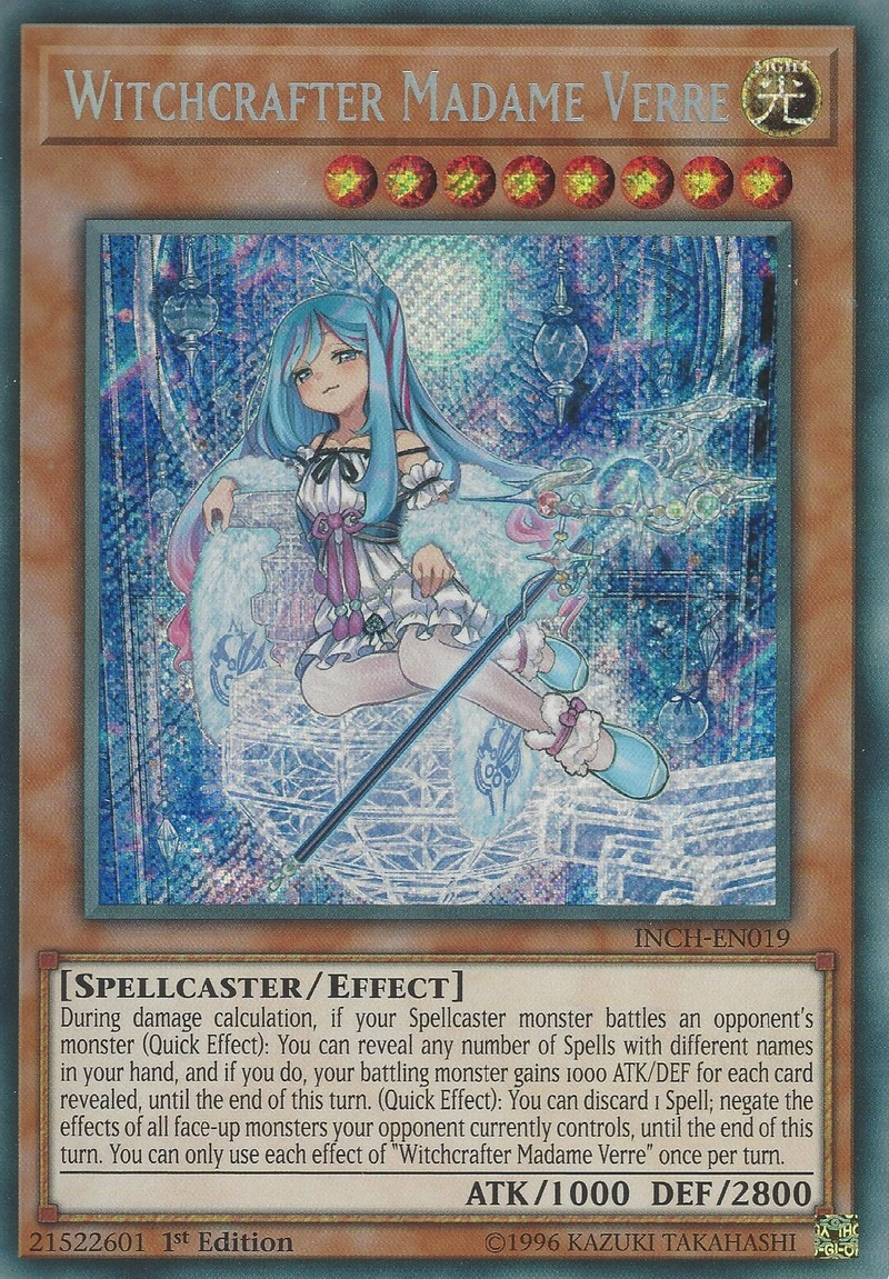 Witchcrafter Madame Verre [INCH-EN019] Secret Rare Yu-Gi-Oh!