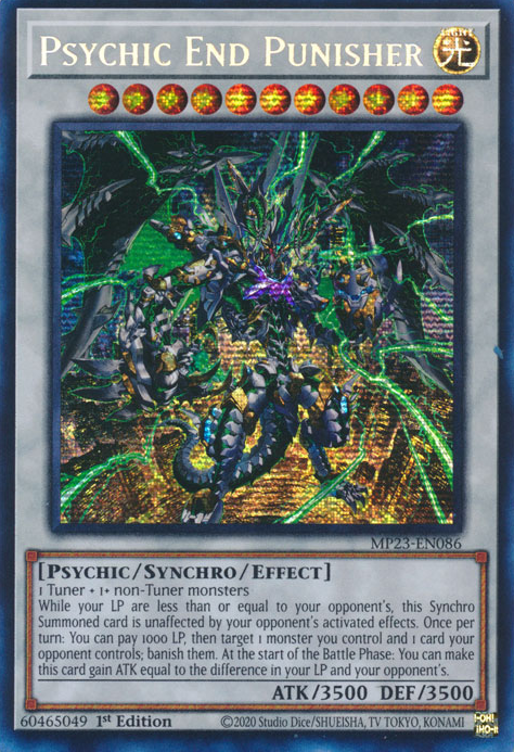 Psychic End Punisher [MP23-EN086] Prismatic Secret Rare Yu-Gi-Oh!