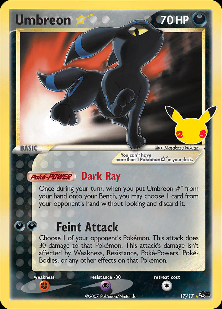 Umbreon (17/17) (Star) [Celebrations: 25th Anniversary - Classic Collection] Pokémon