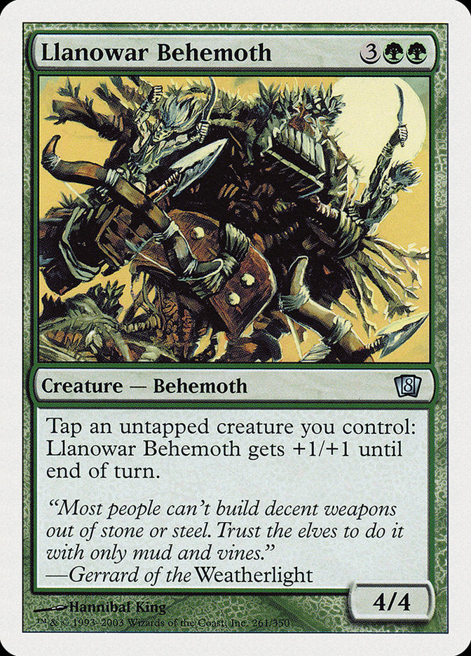 Llanowar Behemoth [Eighth Edition] Magic: The Gathering