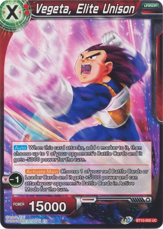 Vegeta, Elite Unison (BT10-005) [Rise of the Unison Warrior] Dragon Ball Super