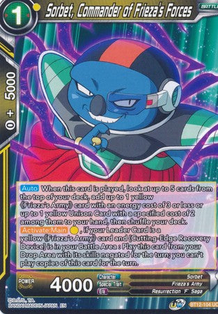 Sorbet, Commander of Frieza's Forces (BT12-104) [Vicious Rejuvenation] Dragon Ball Super