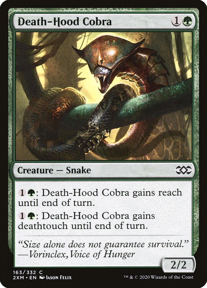 Death-Hood Cobra [Double Masters] Magic: The Gathering