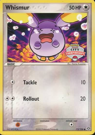 Whismur (73/106) (City Championship) [EX: Emerald] Pokémon