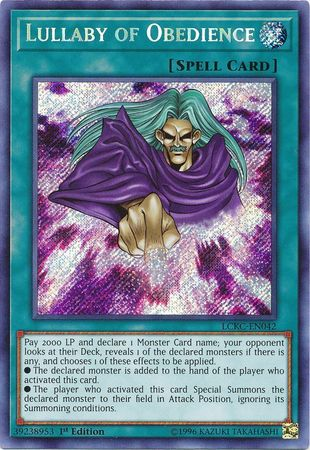 Lullaby of Obedience [LCKC-EN042] Secret Rare Yu-Gi-Oh!