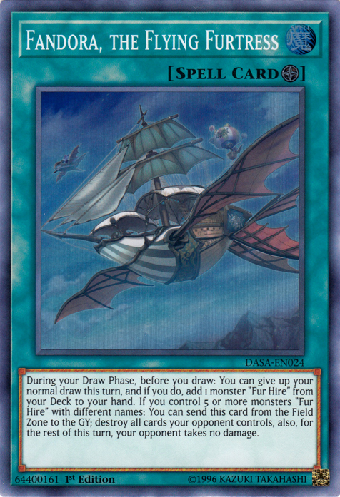 Fandora, the Flying Furtress [DASA-EN024] Super Rare Yu-Gi-Oh!