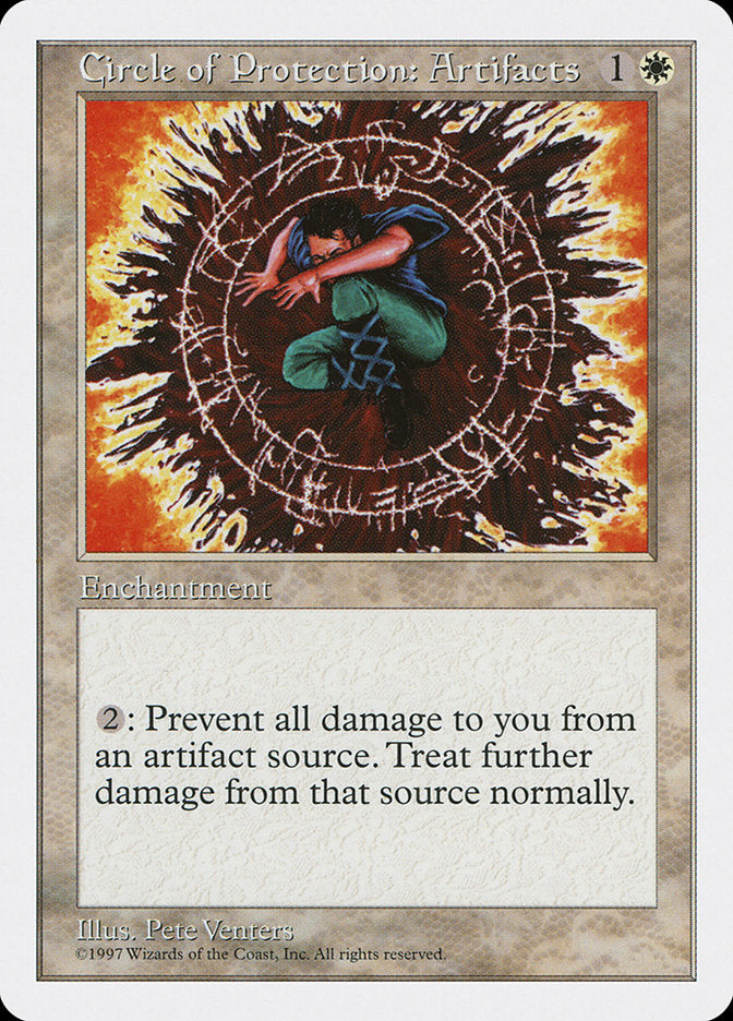 Circle of Protection: Artifacts [Fifth Edition] Magic: The Gathering