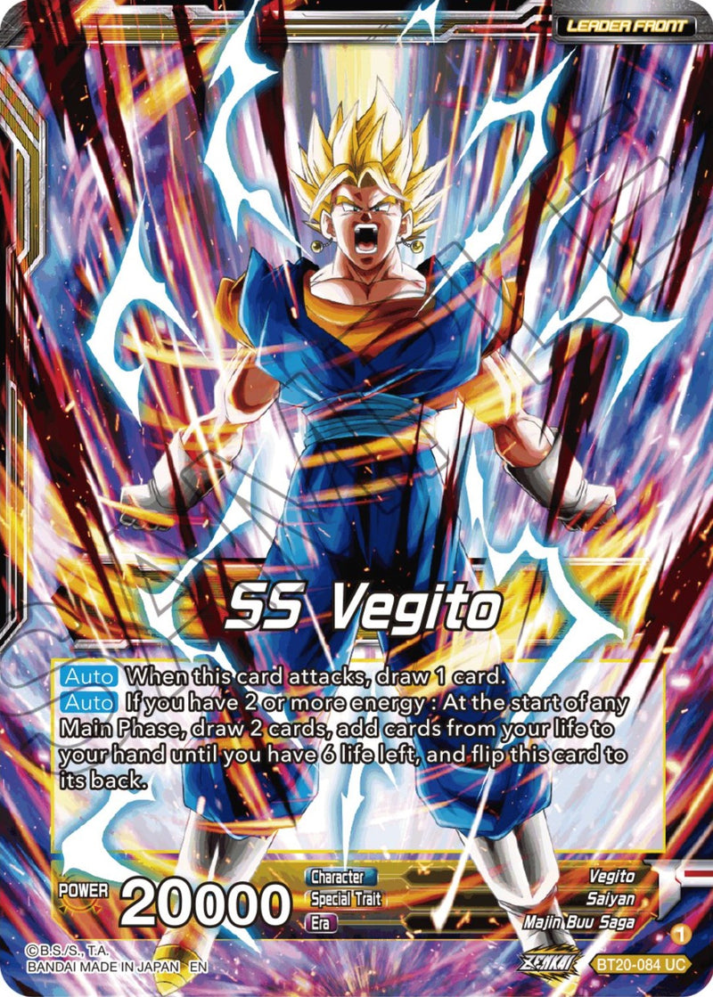 SS Vegito // Son Goku & Vegeta, Path to Victory (BT20-084) [Power Absorbed Prerelease Promos] Dragon Ball Super