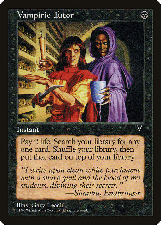 Vampiric Tutor [Visions] Magic: The Gathering