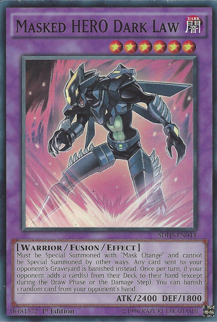 Masked Hero Dark Law [SDHS-EN044] Super Rare Yu-Gi-Oh!