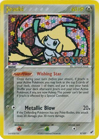 Jirachi (9/107) (Stamped) [EX: Deoxys] Pokémon