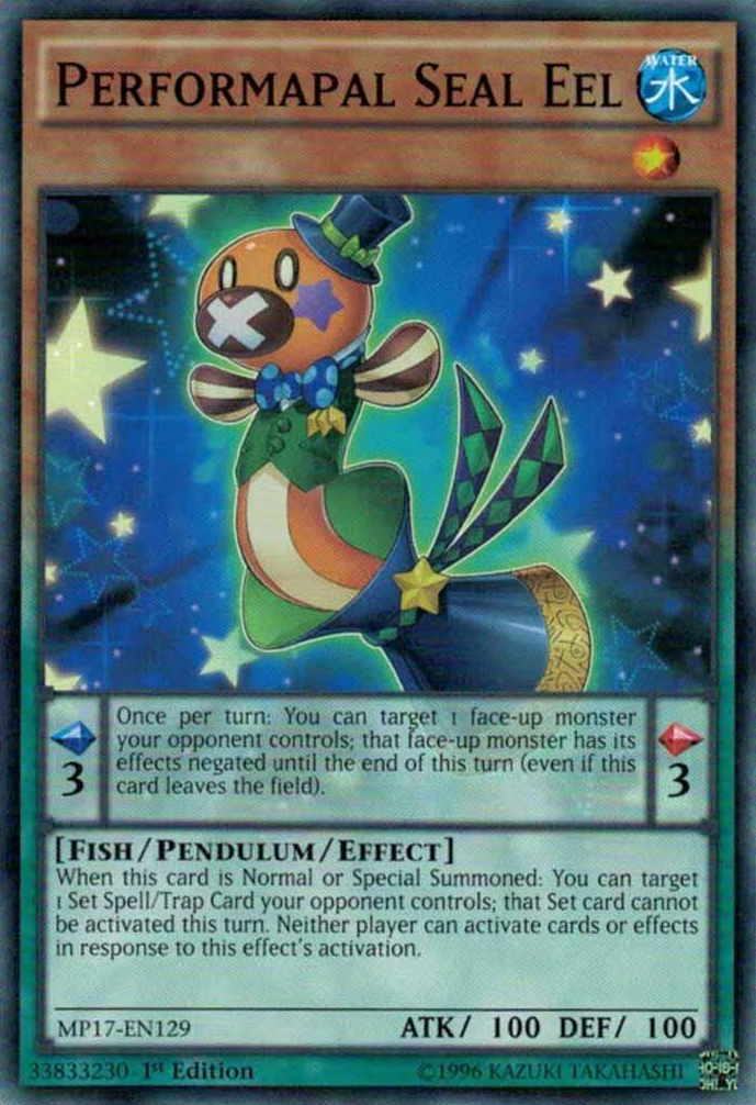 Performapal Seal Eel [MP17-EN129] Common Yu-Gi-Oh!