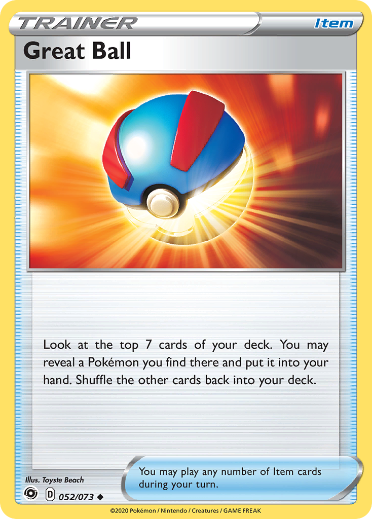 Great Ball (052/073) [Sword & Shield: Champion's Path] Pokémon