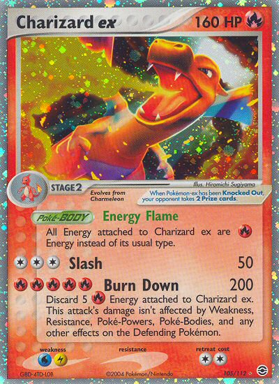 Charizard ex (105/112) [EX: FireRed & LeafGreen] Pokémon