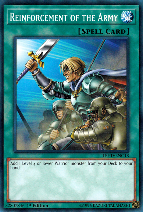 Reinforcement of the Army [LEHD-ENC18] Common Yu-Gi-Oh!