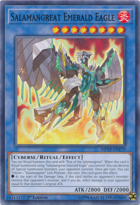 Salamangreat Emerald Eagle [MP19-EN179] Common Yu-Gi-Oh!